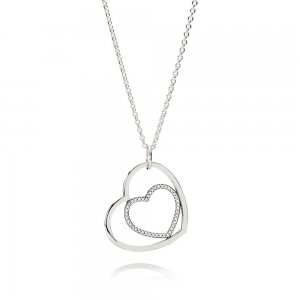 Colar PANDORA Amor em Dobro - 390364CZ-90 Colar PANDORA Amor em Dobro - 390364CZ-90