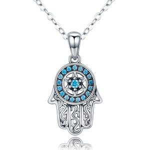 Colar Guarda de Fátima estilo Pandora - SCN264 Colar Guarda de Fátima estilo Pandora - SCN264