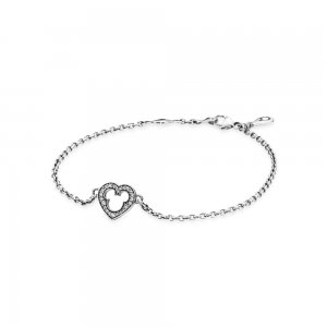 Bracelete Pandora de prata Silhueta de mickey Bracelete Pandora de prata Silhueta de mickey