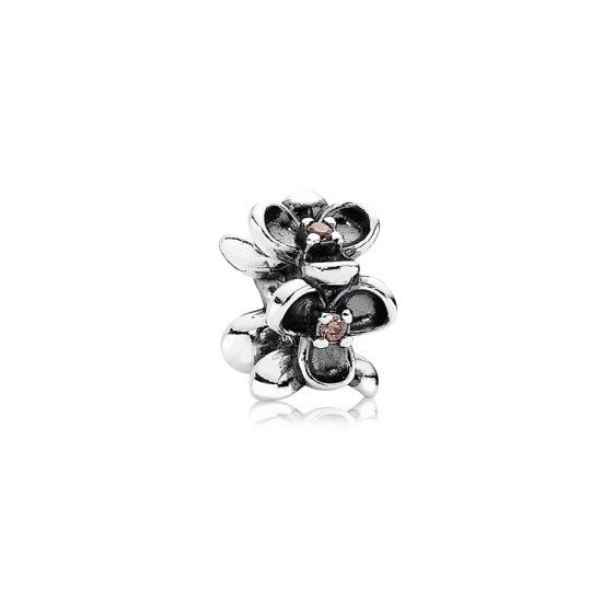 Charm PANDORA de Prata Amor Perfeito com Zircônia Cúbica Rosa - 790861TCZ  Clique na imagem para fechar