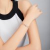 Pulseira Amor por clipes de papel estilo Pandora - SCB202