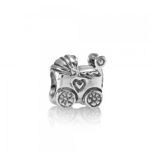 Charm PANDORA de Prata Carrinho de Bebê - 790346