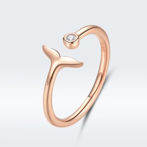 Anel Lágrima da Sereia estilo Pandora Rose - SCR618-C