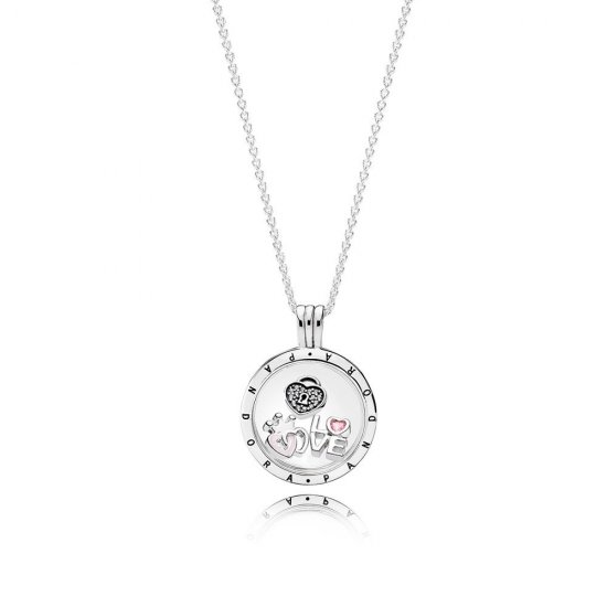 Pandora Floating Locket Médio e Petit Element Para sempre corações  Clique na imagem para fechar
