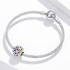 Charm Corações Coloridos estilo Pandora - SCC1758