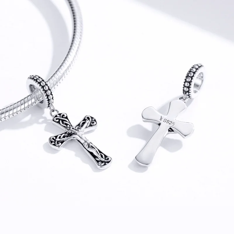 (imagem para) Charm Pendente A cruz de jesus estilo Pandora - SCC1407 - Visualizar 4