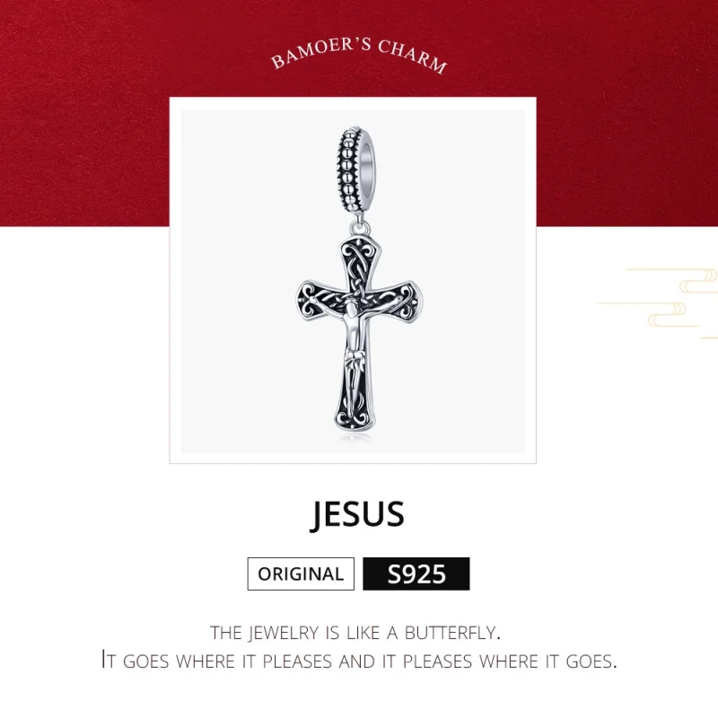 (imagem para) Charm Pendente A cruz de jesus estilo Pandora - SCC1407 - Visualizar 8