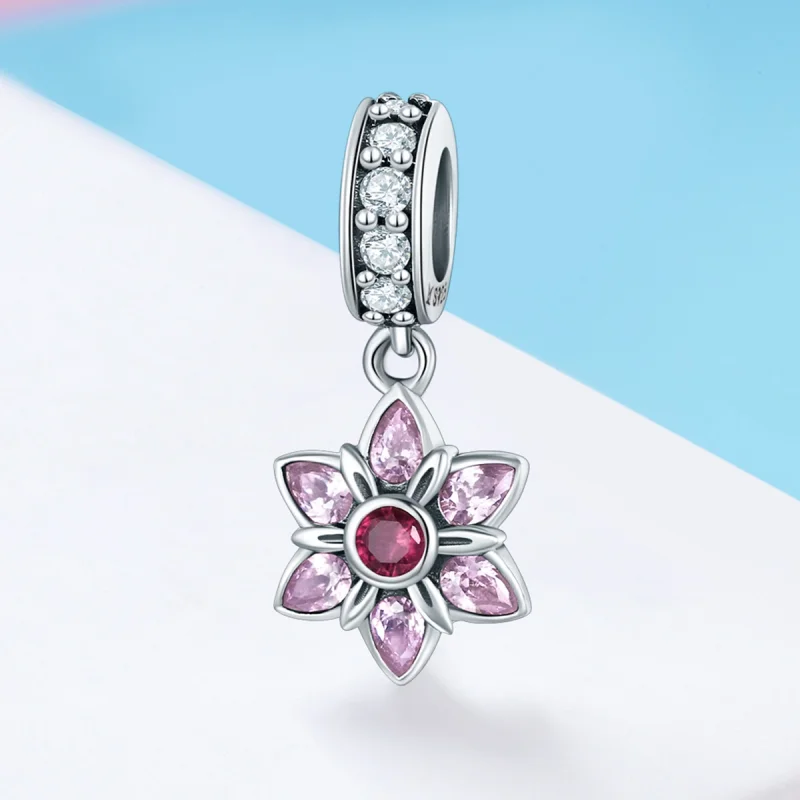 (imagem para) Charm Pendente A dança das flores estilo Pandora - SCC840 - Visualizar 2