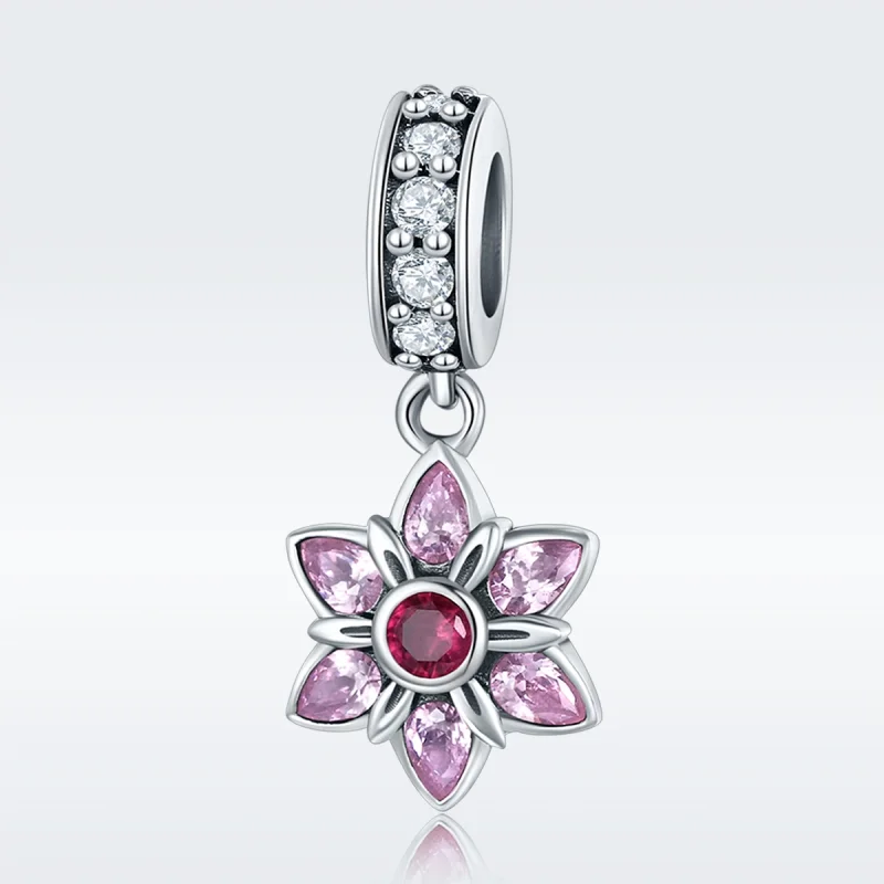 (imagem para) Charm Pendente A dança das flores estilo Pandora - SCC840 - Visualizar 3