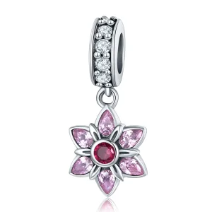 Charm Pendente A dança das flores estilo Pandora - SCC840 (imagem para) Charm Pendente A dança das flores estilo Pandora - SCC840