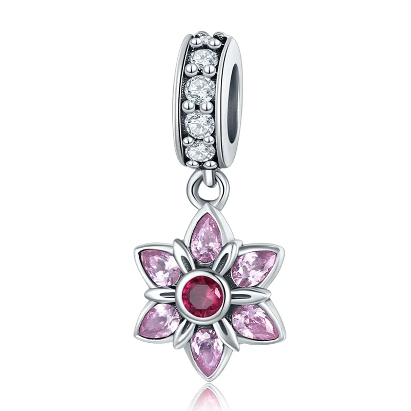 (imagem para) Charm Pendente A dança das flores estilo Pandora - SCC840