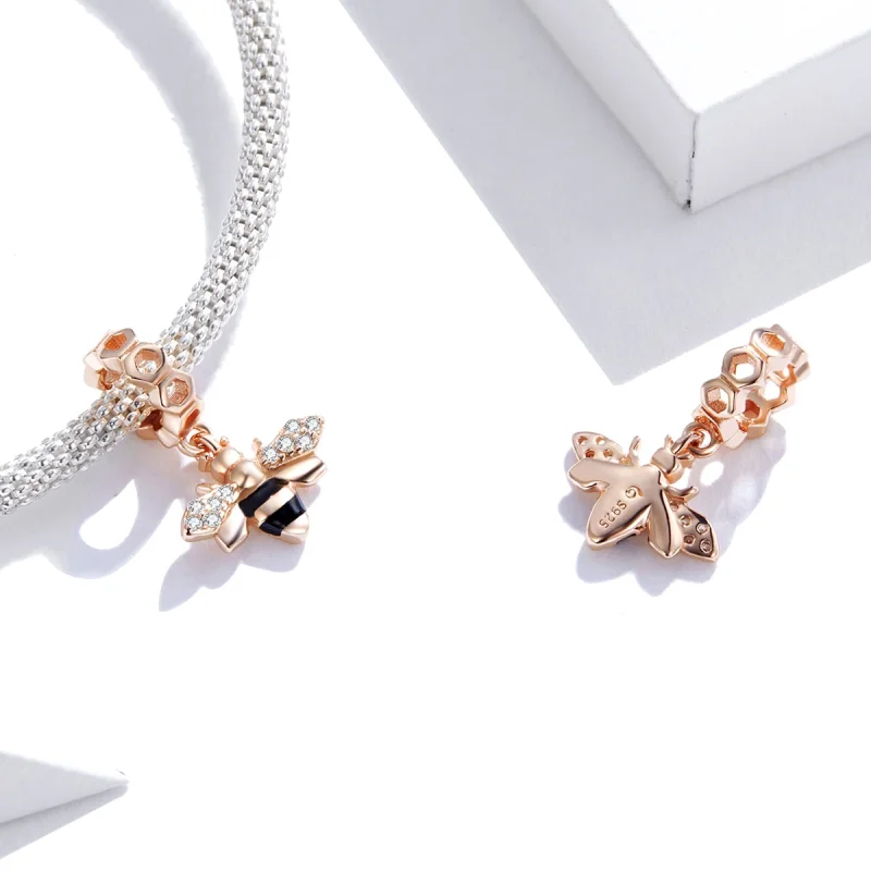 (imagem para) Charm Pendente Abelhinha estilo Pandora Rose - BSC370 - Visualizar 4