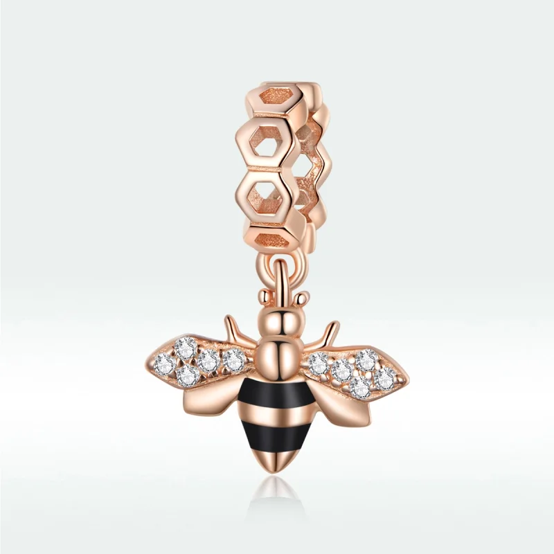 (imagem para) Charm Pendente Abelhinha estilo Pandora Rose - BSC370 - Visualizar 5