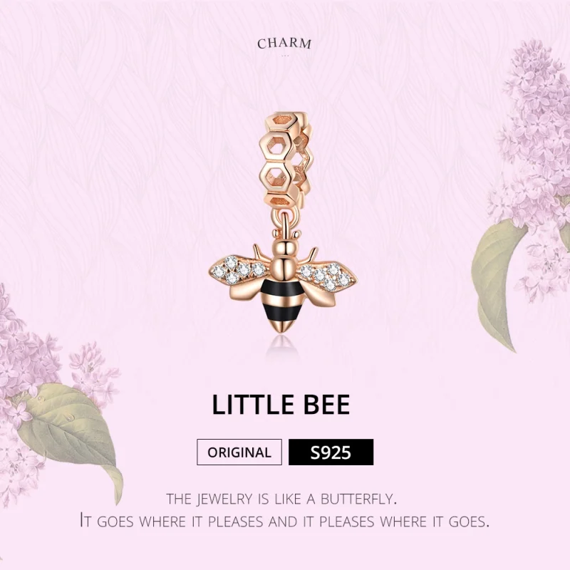 (imagem para) Charm Pendente Abelhinha estilo Pandora Rose - BSC370 - Visualizar 6