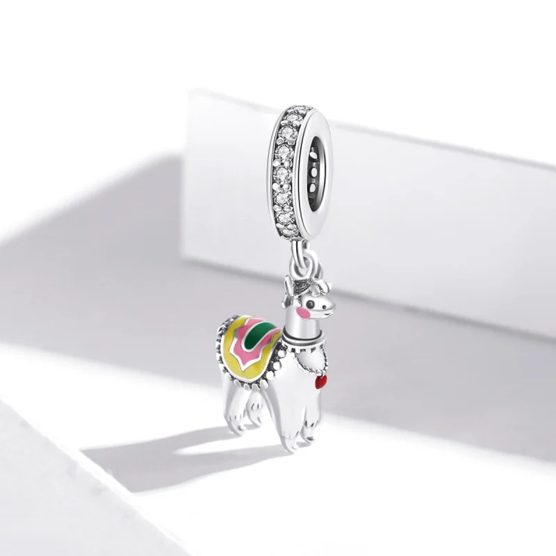 (imagem para) Charm Pendente Alpaca Fofa estilo Pandora - SCC1737 - Visualizar 2
