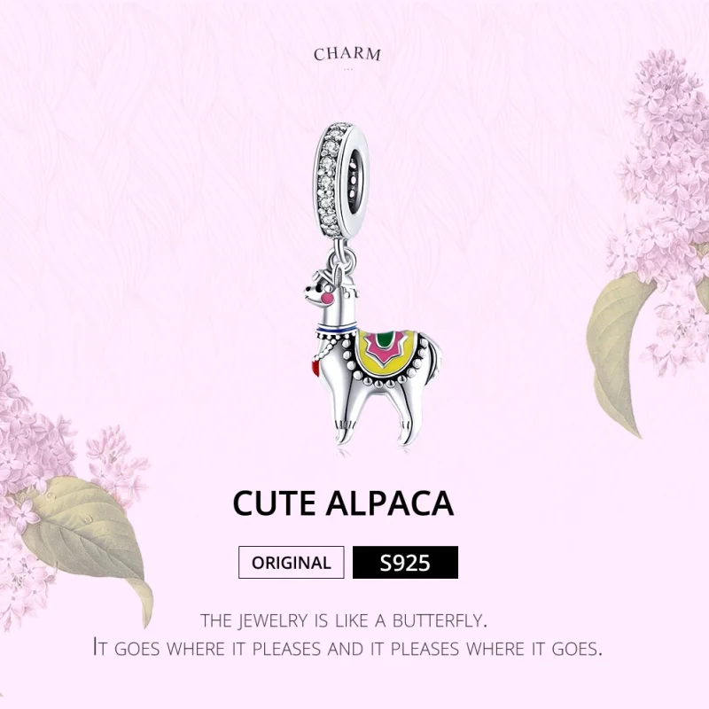 (imagem para) Charm Pendente Alpaca Fofa estilo Pandora - SCC1737 - Visualizar 6