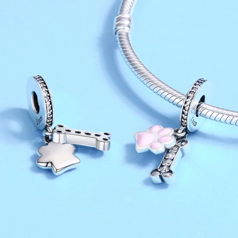 (imagem para) Charm Pendente Amante de animais de estimação estilo Pandora - SCC452 - Visualizar 6
