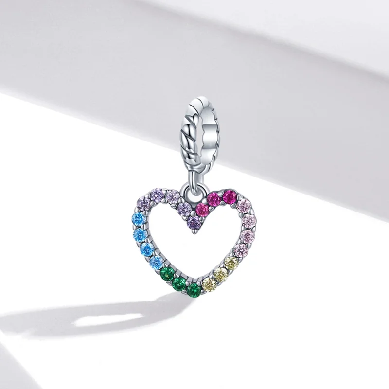 (imagem para) Charm Pendente Amor arco-íris estilo Pandora - SCC1851 - Visualizar 2