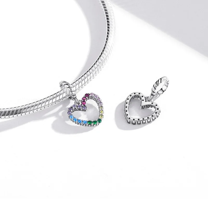 (imagem para) Charm Pendente Amor arco-íris estilo Pandora - SCC1851 - Visualizar 4