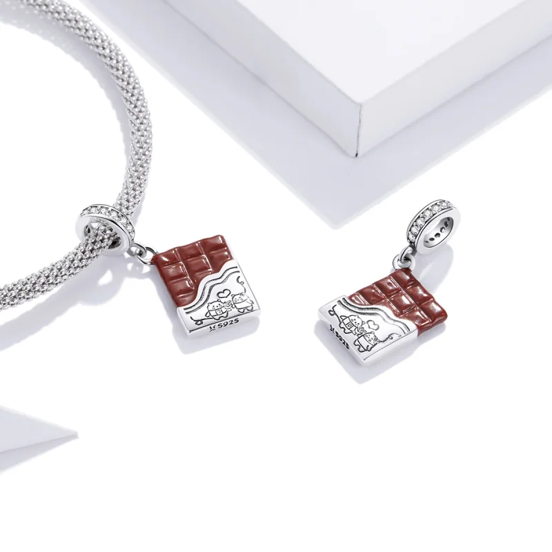 (imagem para) Charm Pendente Amor de Chocolate estilo Pandora - SCC1782 - Visualizar 4