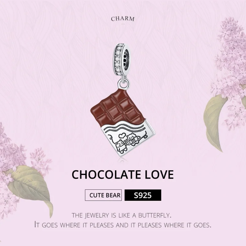 (imagem para) Charm Pendente Amor de Chocolate estilo Pandora - SCC1782 - Visualizar 6