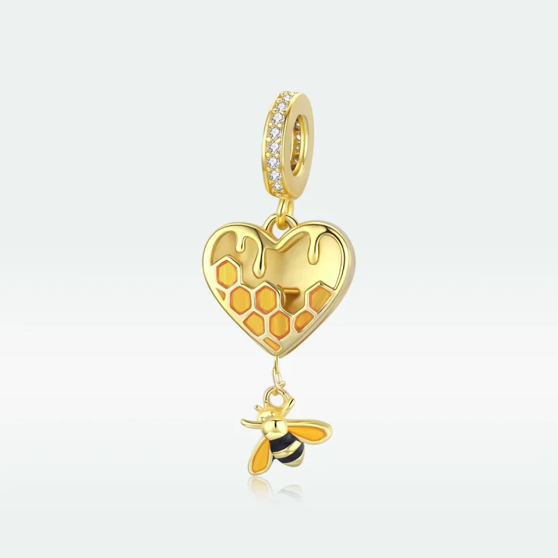 (imagem para) Charm Pendente Amor favo de mel estilo Pandora - SCC1714 - Visualizar 5