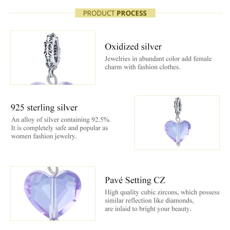 (imagem para) Charm Pendente Amor Romático estilo Pandora - SCC1816 - Visualizar 7