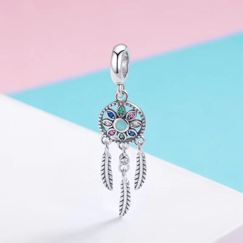 (imagem para) Charm Pendente Apanhador de Sonhos estilo Pandora - SCC961 - Visualizar 2