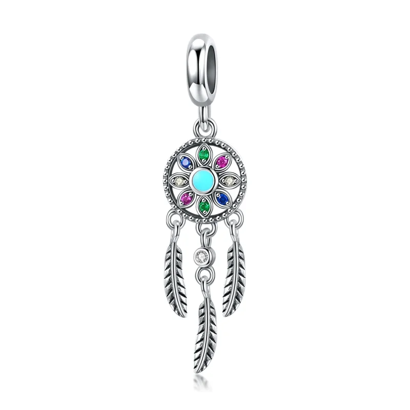 (imagem para) Charm Pendente Apanhador de Sonhos estilo Pandora - SCC961
