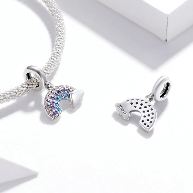 (imagem para) Charm Pendente Arco-íris colorido estilo Pandora - SCC1625 - Visualizar 4