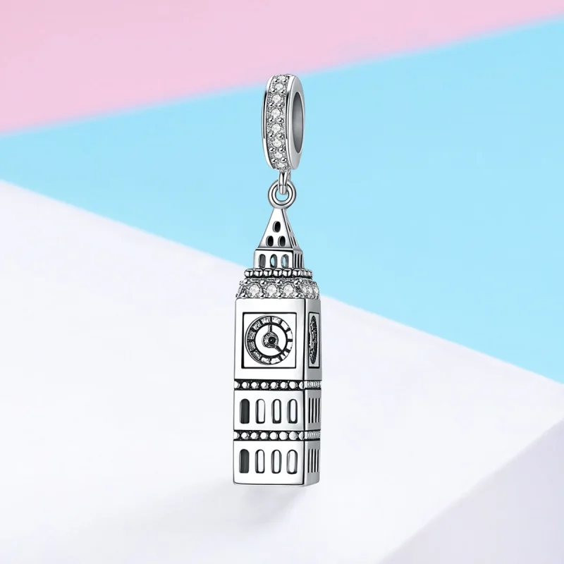 (imagem para) Charm Pendente Big Ben da Grã-Bretanha estilo Pandora - SCC868 - Visualizar 2