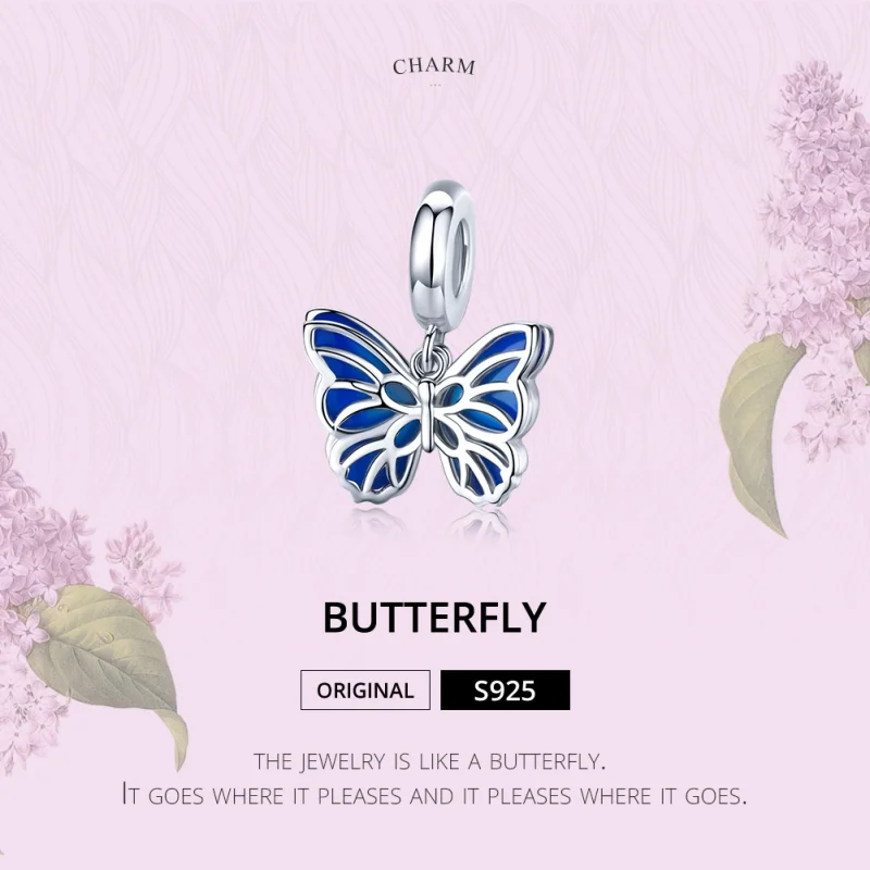 (imagem para) Charm Pendente Borboleta estilo Pandora - BSC149 - Visualizar 6