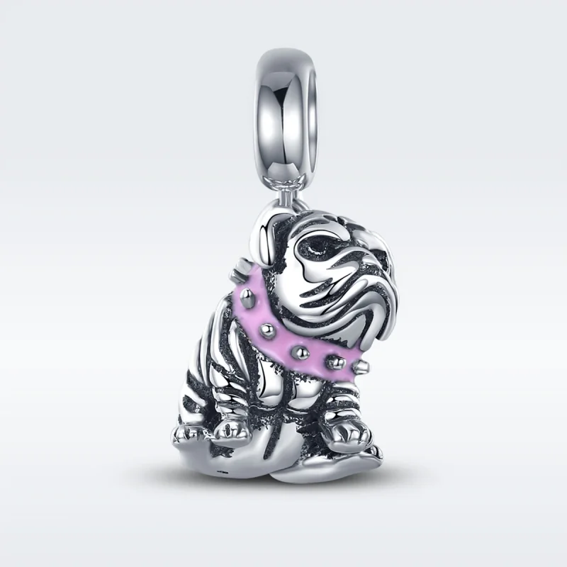 (imagem para) Charm Pendente Buldogues Ingleses estilo Pandora - SCC552 - Visualizar 2