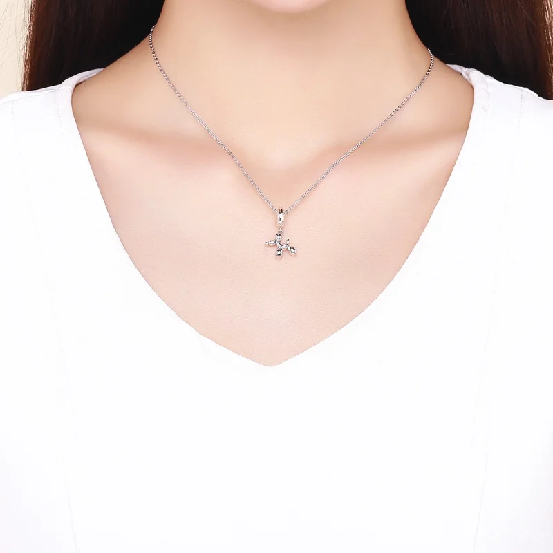 (imagem para) Charm Pendente Cachorro-balão fofo estilo Pandora - SCC981 - Visualizar 5