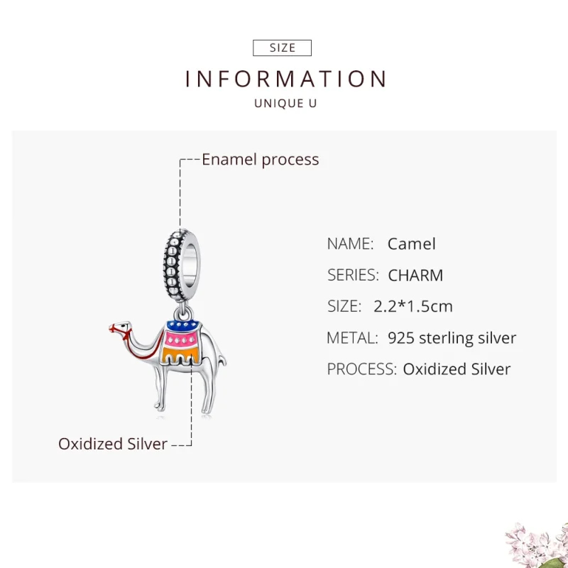(imagem para) Charm Pendente Camelo life Pandora - SCC1376 - Visualizar 7