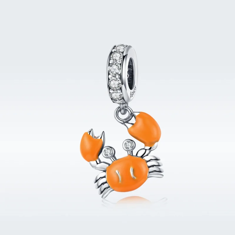(imagem para) Charm Pendente Caranguejo de verão estilo Pandora - BSC076 - Visualizar 5