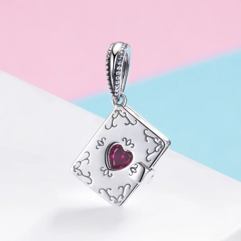 (imagem para) Charm Pendente Carta de amor estilo Pandora - SCC980 - Visualizar 2