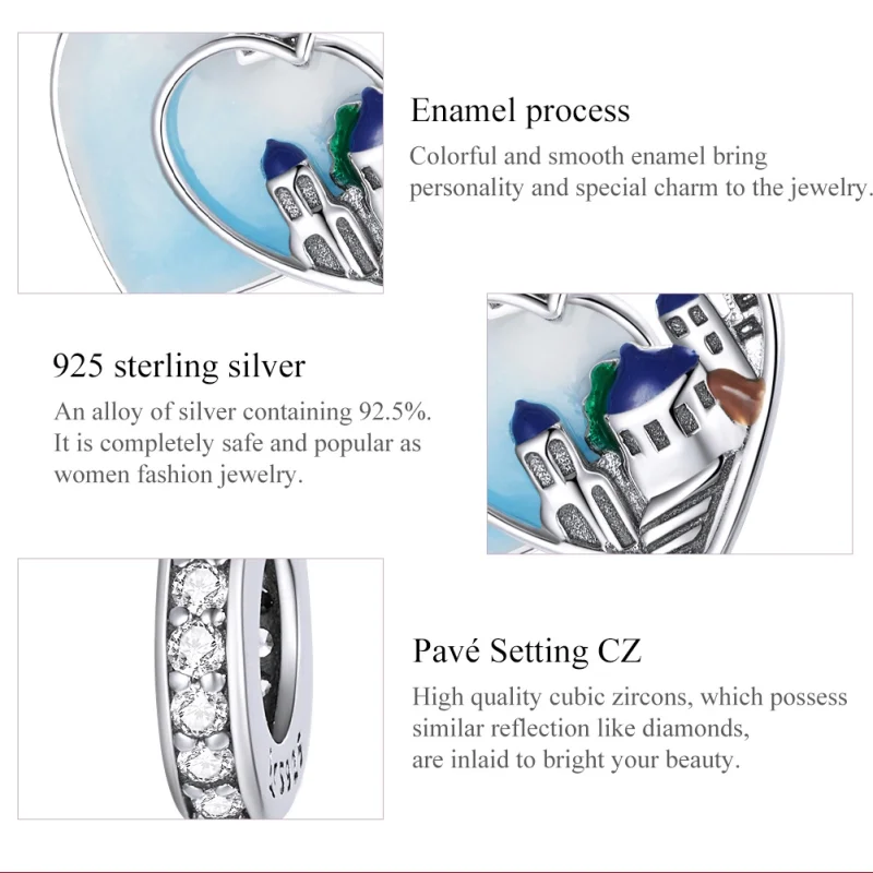 (imagem para) Charm Pendente Cenário Encantador estilo Pandora - SCC1742 - Visualizar 7