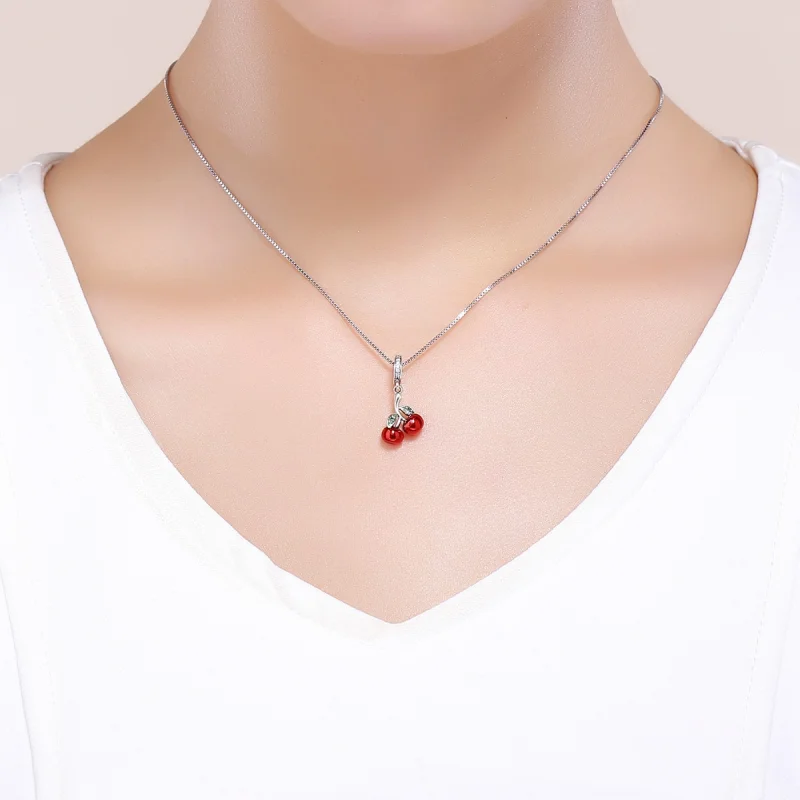 (imagem para) Charm Pendente Cerejas de verão estilo Pandora - SCC784 - Visualizar 5