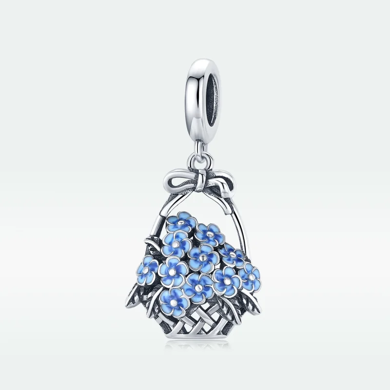 (imagem para) Charm Pendente Cesta de flores estilo Pandora - SCC1717 - Visualizar 5
