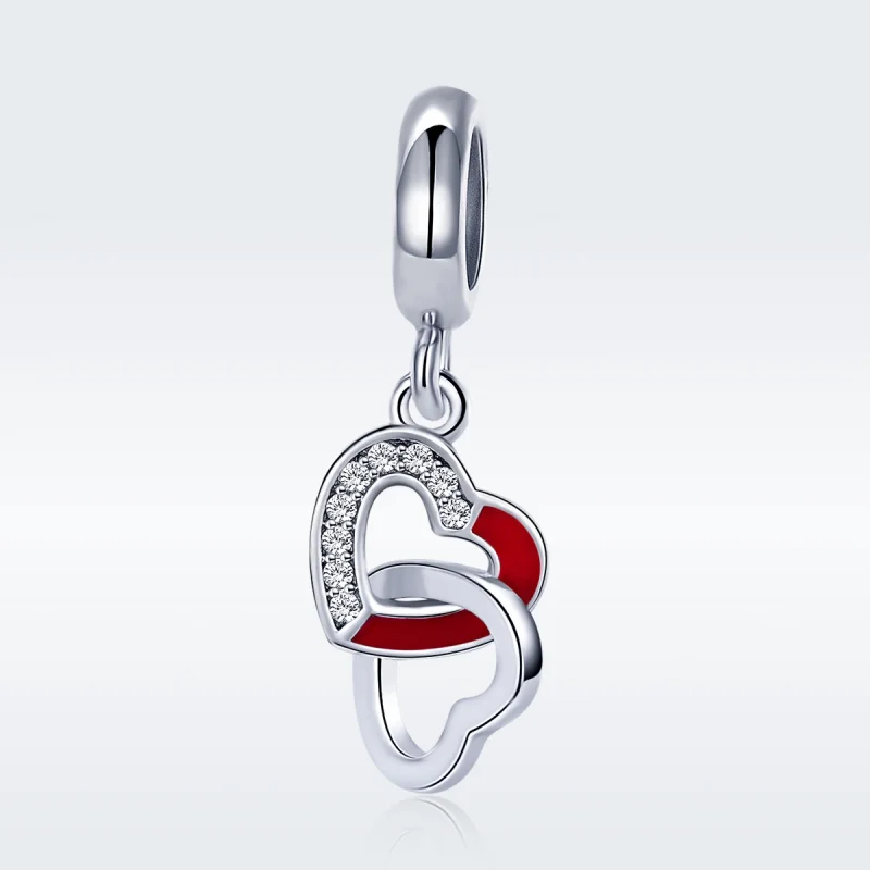 (imagem para) Charm Pendente Coração a Coração estilo Pandora - SCC735 - Visualizar 3