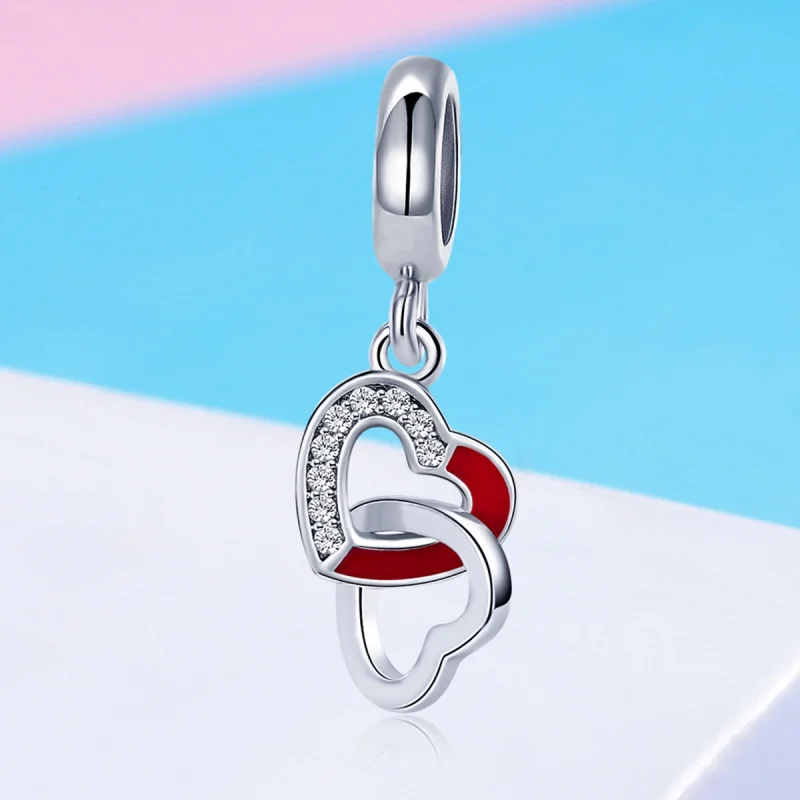 (imagem para) Charm Pendente Coração a Coração estilo Pandora - SCC735 - Visualizar 4
