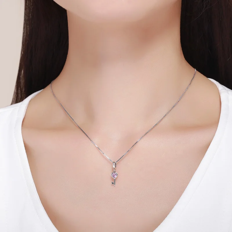 (imagem para) Charm Pendente Coração & Chave estilo Pandora - SCC638 - Visualizar 9