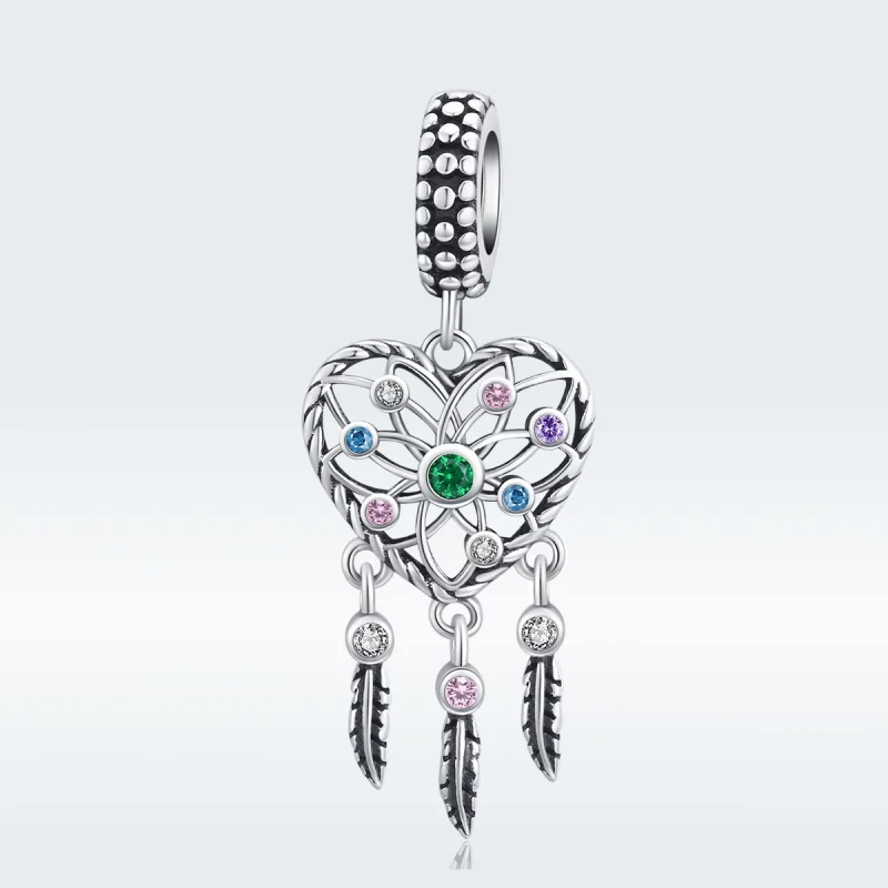 (imagem para) Charm Pendente Coração da Árvore Familiar Openwork estilo Pandora - SCC1445 - Visualizar 5