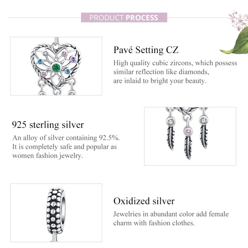 (imagem para) Charm Pendente Coração da Árvore Familiar Openwork estilo Pandora - SCC1445 - Visualizar 8