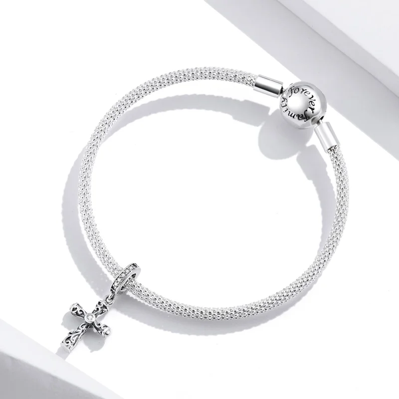 (imagem para) Charm Pendente Cruz Vintage estilo Pandora - BSC313 - Visualizar 3