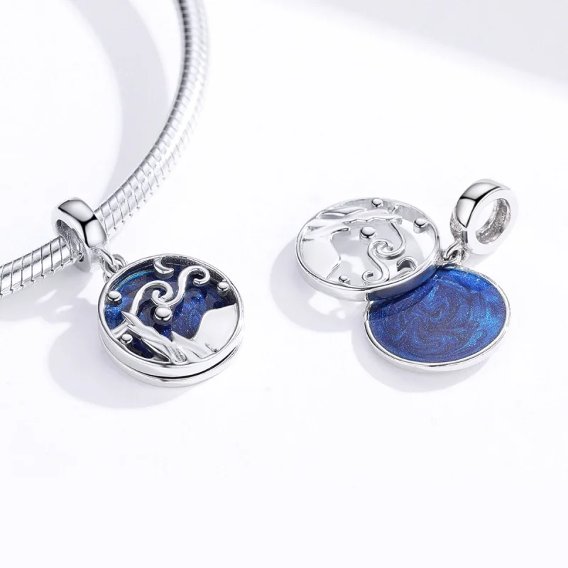 (imagem para) Charm Pendente Céu estrelado estilo Pandora - SCC1389 - Visualizar 3