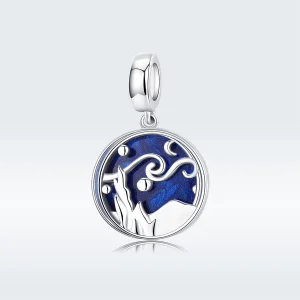 (imagem para) Charm Pendente Céu estrelado estilo Pandora - SCC1389