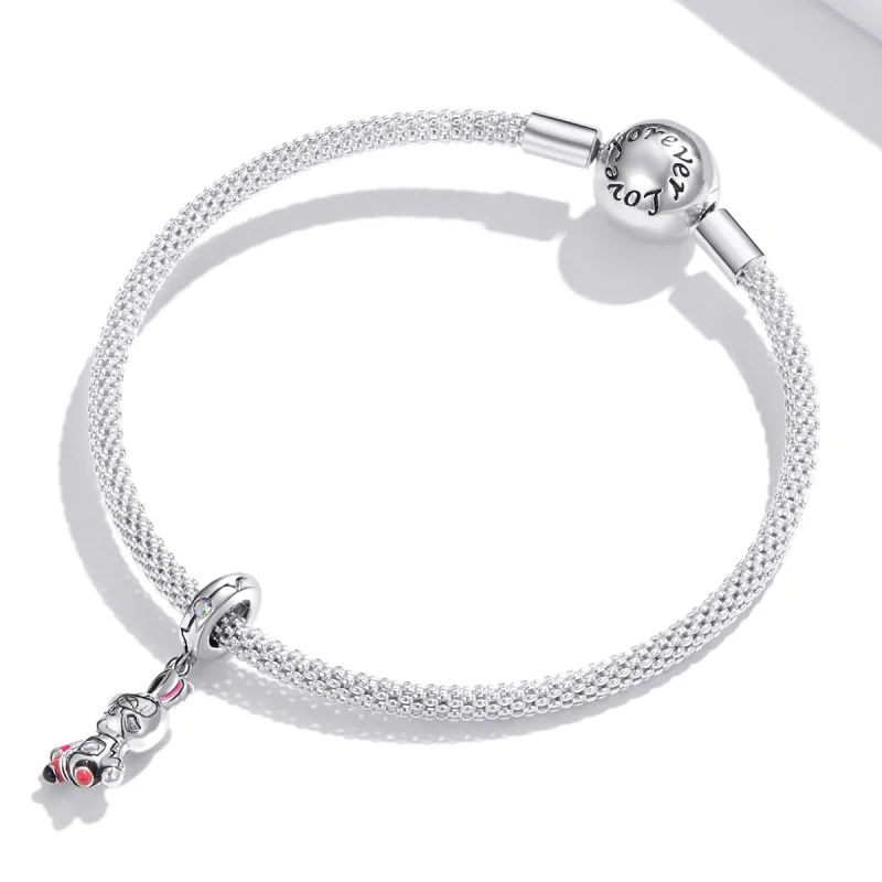 (imagem para) Charm Pendente Cyberpunk - Coelho Mecânico estilo Pandora - SCC1841 - Visualizar 3