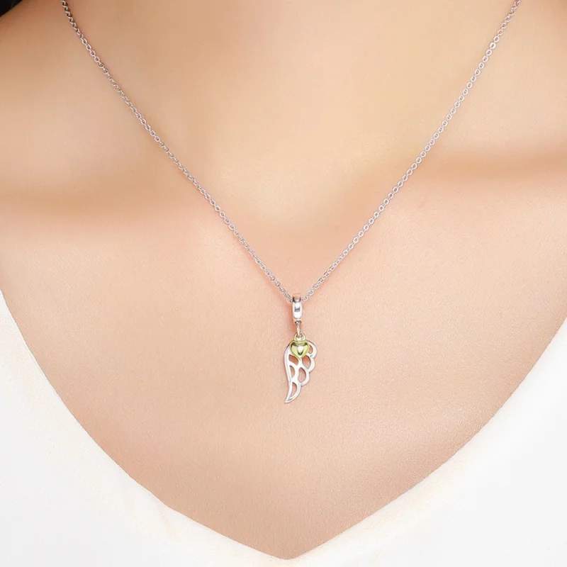 (imagem para) Charm Pendente Dois tons Elf Wings estilo Pandora - SCC838 - Visualizar 5